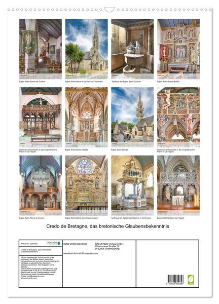 Produktbild: Credo de Bretagne, das bretonische Glaubensbekenntnis (Wandkalender 2027 DIN A2 hoch), CALVENDO Monatskalender
