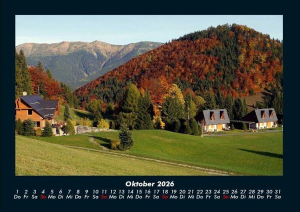 Produktbild: Landschaftskalender 2026 Fotokalender DIN A4