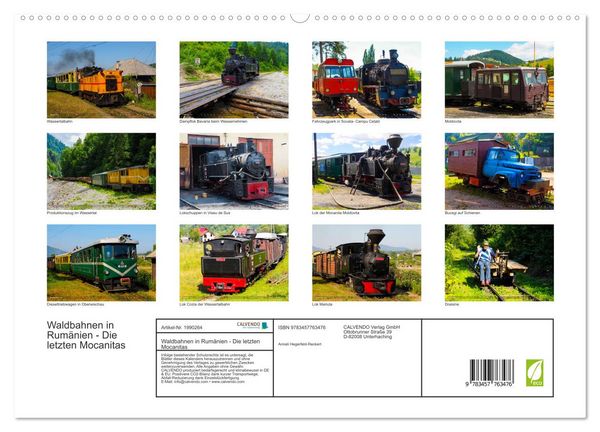 Produktbild: Waldbahnen in Rum&auml;nien - Die letzten Mocanitas (hochwertiger Premium Wandkalender 2026 DIN A2 quer), Kunstdruck in Hochglanz