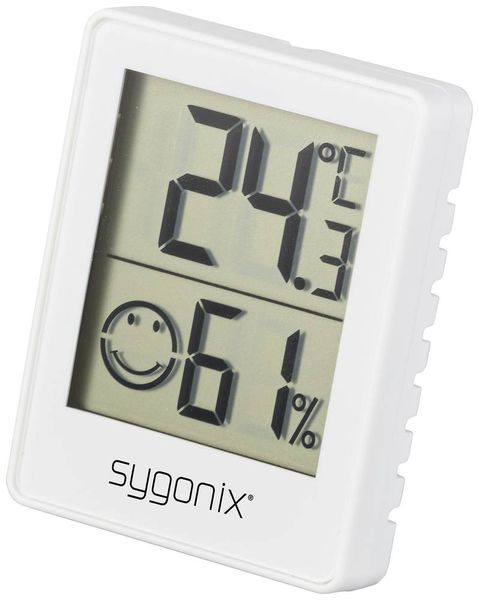 Sygonix Thermo-/Hygrometer Weiß