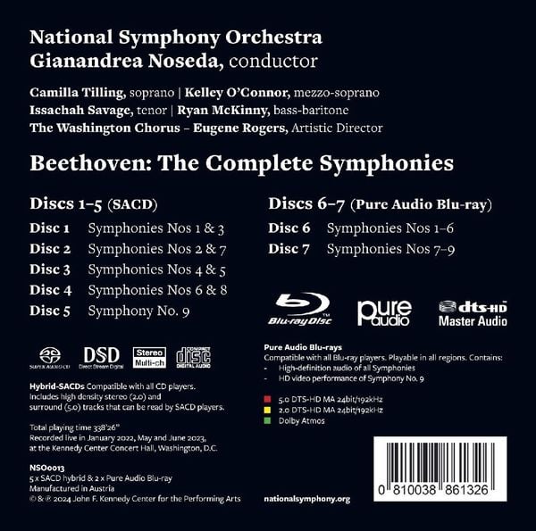 Produktbild: Noseda/NSO/The Washington Chorus/Tilling: Sinfonien