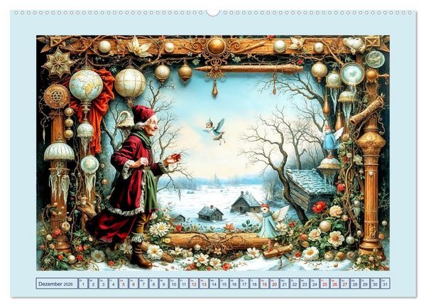Produktbild: Die geheime Zauberwelt der alten Damen (Wandkalender 2026 DIN A2 quer), CALVENDO Monatskalender