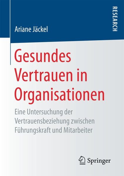 Produktbild: Gesundes Vertrauen in Organisationen