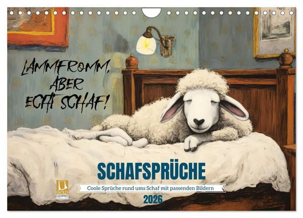 Produktbild: Schafspr&uuml;che (Wandkalender 2026 DIN A4 quer), CALVENDO Monatskalender