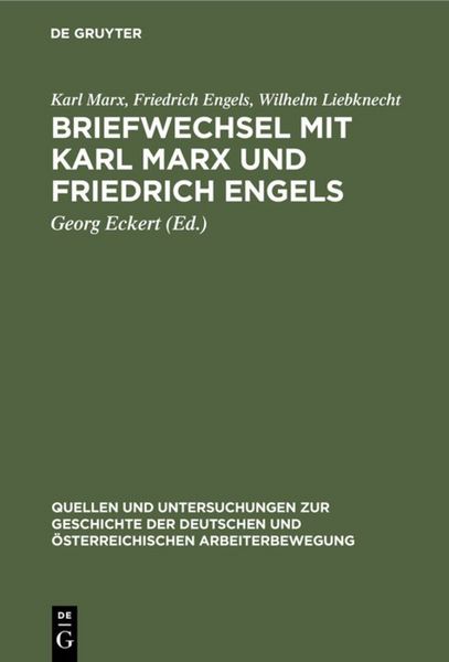 Produktbild: Briefwechsel mit Karl Marx und Friedrich Engels