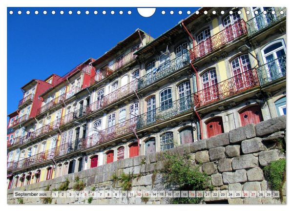 Produktbild: St&auml;dtereise nach Porto (Wandkalender 2026 DIN A4 quer), CALVENDO Monatskalender