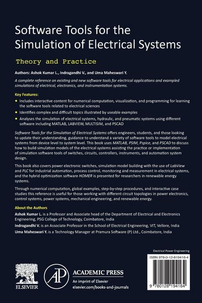 Produktbild: Software Tools for the Simulation of Electrical Systems