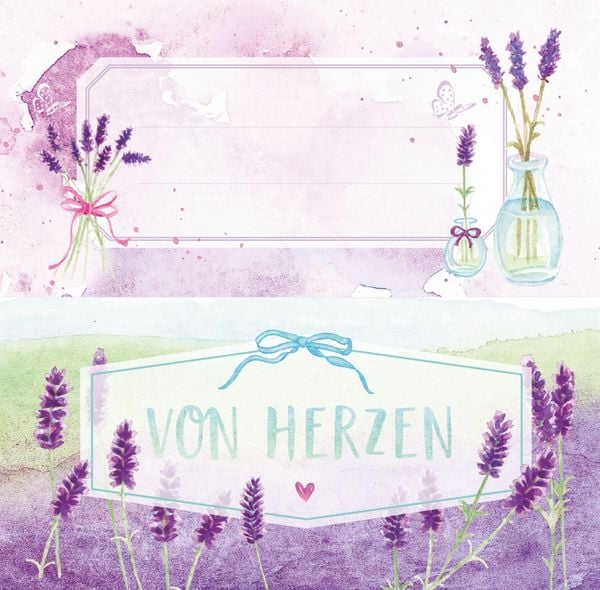 Produktbild: K&uuml;chenetiketten - Lavendel