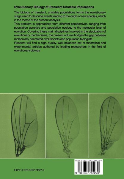 Produktbild: Evolutionary Biology of Transient Unstable Populations