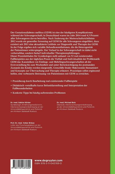 Praxisbuch Gestationsdiabetes mellitus