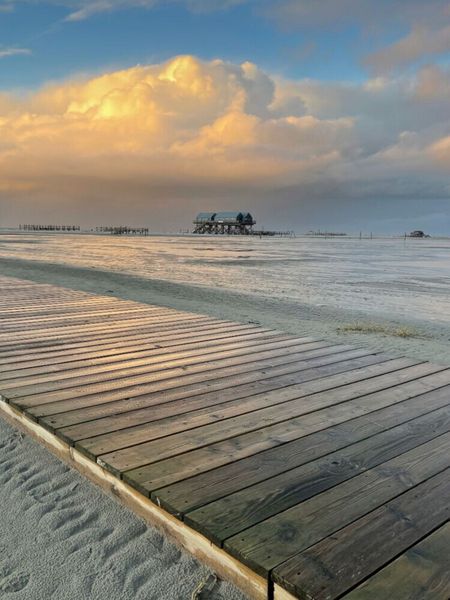 Produktbild: CALVENDO Puzzle Holzweg zum Ordinger Strand | 1000 Teile Lege-Gr&ouml;&szlig;e 64x48cm Foto-Puzzle f&uuml;r gl&uuml;ckliche Stunden