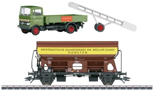 Märklin 46302 H0 Schwenkdachwagen Tdgs 930 Westdeutsche Quarzwerke der DB