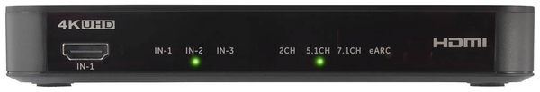 Produktbild: SpeaKa Professional TV, Receiver, Audio Extraktor SP-HDA-510 [HDMI - HDMI] 3840 x 2160 Pixel eARC, S/PDIF- + Analogausgang