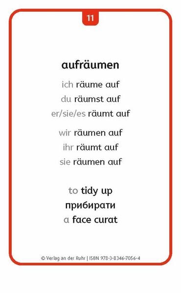 Produktbild: Verben: Set 2 - Deutsch, Englisch, Ukrainisch und Rum&auml;nisch