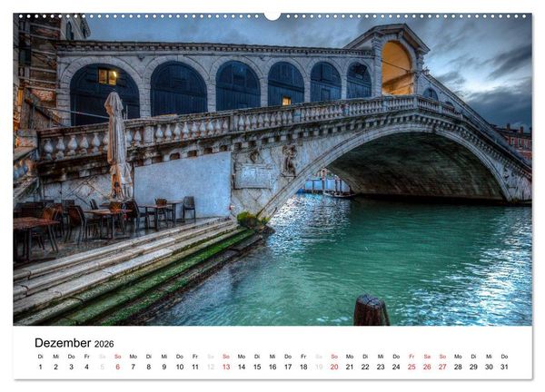 Produktbild: Venedig - La Serenissima 2026 (hochwertiger Premium Wandkalender 2026 DIN A2 quer), Kunstdruck in Hochglanz
