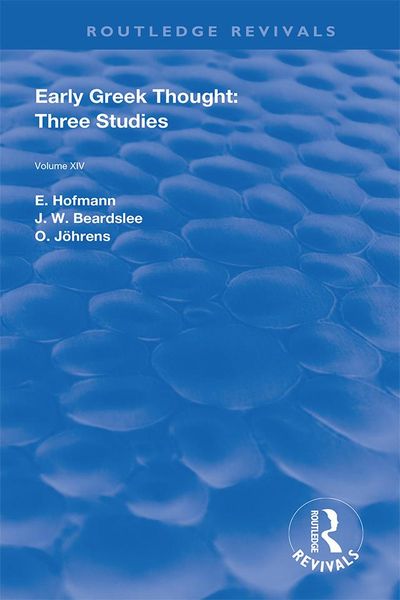 Produktbild: Early Greek Thought