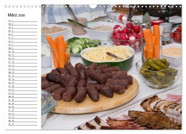 Produktbild: Brotzeit. Herzhaft und beliebt (Wandkalender 2026 DIN A3 quer), CALVENDO Monatskalender