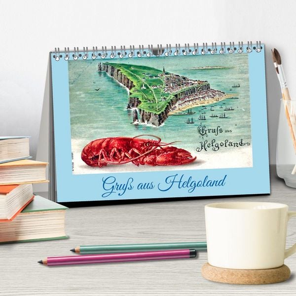 Produktbild: Gru&szlig; aus Helgoland (Tischkalender 2026 DIN A5 quer), CALVENDO Monatskalender
