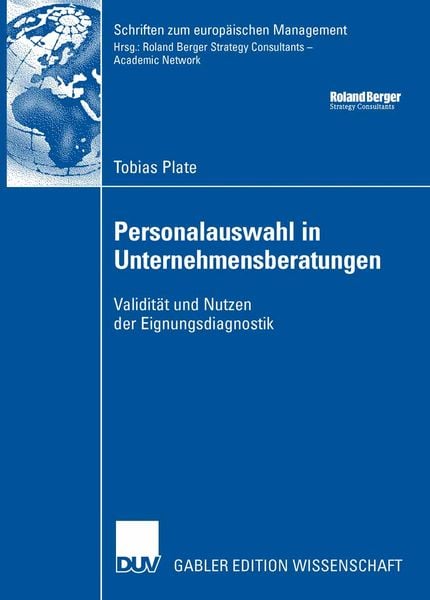 Produktbild: Personalauswahl in Unternehmensberatungen