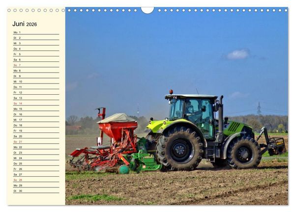 Produktbild: Landwirtschaftliche Maschinen im Einsatz (Wandkalender 2026 DIN A3 quer), CALVENDO Monatskalender