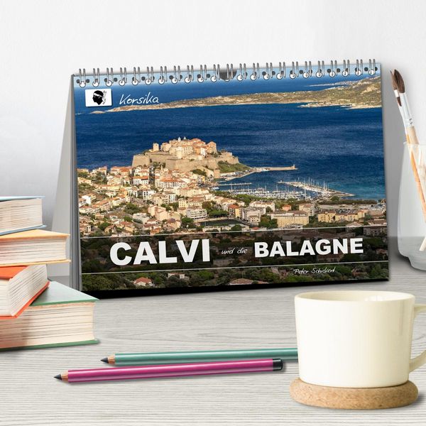 Produktbild: Korsika - Calvi und die Balagne (Tischkalender 2026 DIN A5 quer), CALVENDO Monatskalender