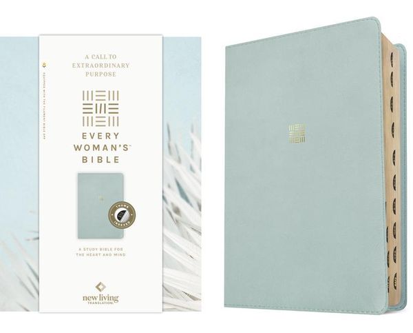 Produktbild: NLT Every Woman's Bible, Filament Enabled (Leatherlike, Sky Blue, Indexed, Red Letter)