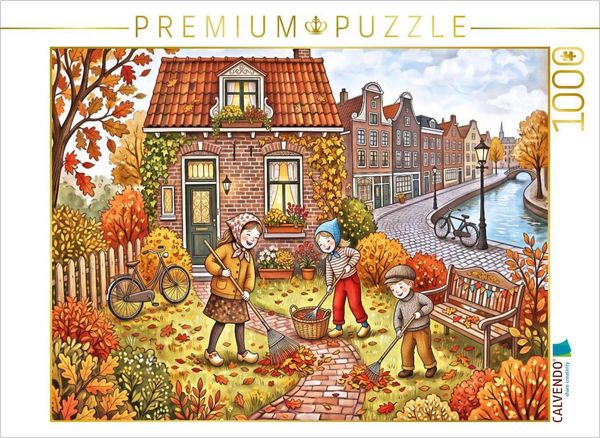 CALVENDO Puzzle Buntes Laub im Garten | 1000 Teile Lege-Größe 64 × 48 cm Foto-Puzzle für glückliche Stunden
