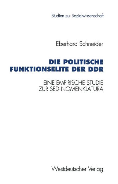 Produktbild: Die politische Funktionselite der DDR