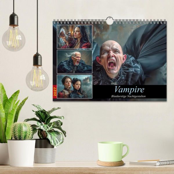 Produktbild: Vampire - Blutdurstige Nachtgestalten (Wandkalender 2027 DIN A4 quer), CALVENDO Monatskalender