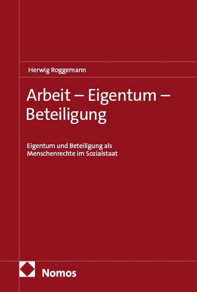 Produktbild: Arbeit &ndash; Eigentum &ndash; Beteiligung