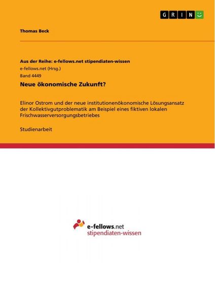Produktbild: Neue &ouml;konomische Zukunft?