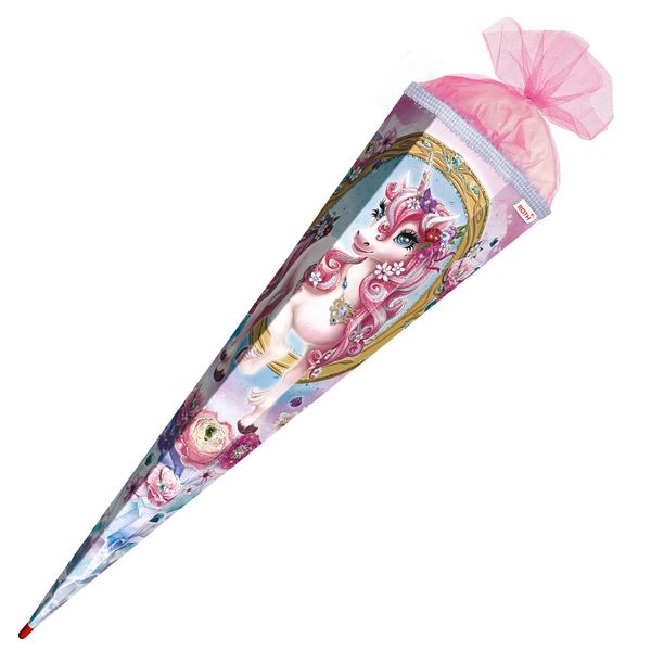 Produktbild: Motivschult&uuml;te, Einhorn Beauty, 85cm, Glitter & Glitzerborte