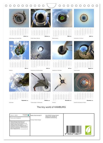 Produktbild: The tiny world of HAMBURG (Wandkalender 2026 DIN A4 hoch), CALVENDO Monatskalender