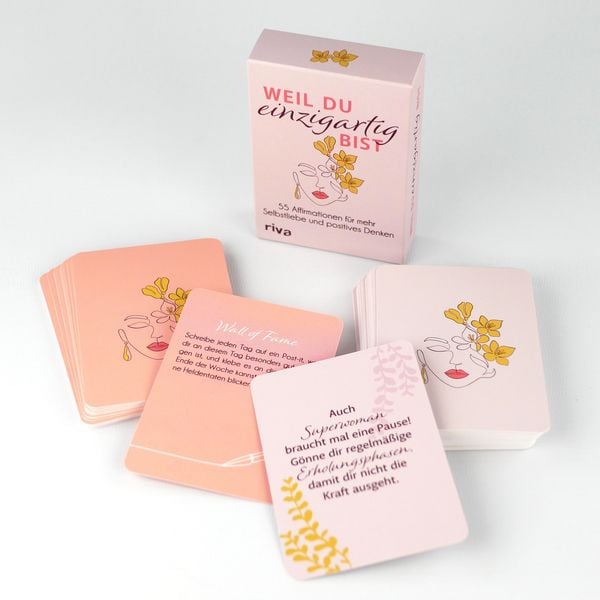 Produktbild: Weil du einzigartig bist &ndash; 55 Affirmationen f&uuml;r mehr Selbstliebe und positives Denken