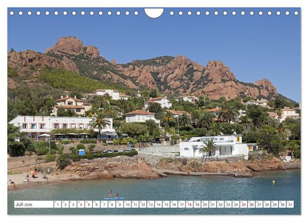 Produktbild: C&ocirc;te d&rsquo;Azur - Sehnsuchtsort am Mittelmeer (Wandkalender 2026 DIN A4 quer), CALVENDO Monatskalender