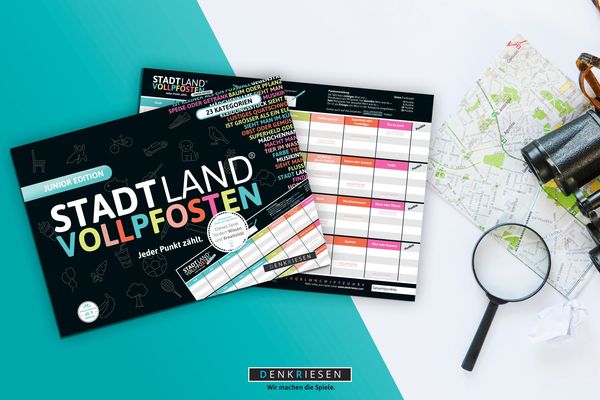 Denkriesen - Stadt Land Vollpfosten® Junior Edition – "Jeder Punkt zählt."