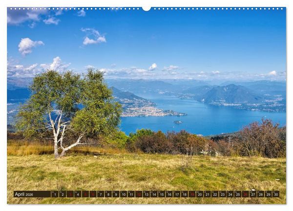 Produktbild: Lago Maggiore - Bezaubernde Orte am Westufer (hochwertiger Premium Wandkalender 2026 DIN A2 quer), Kunstdruck in Hochglanz