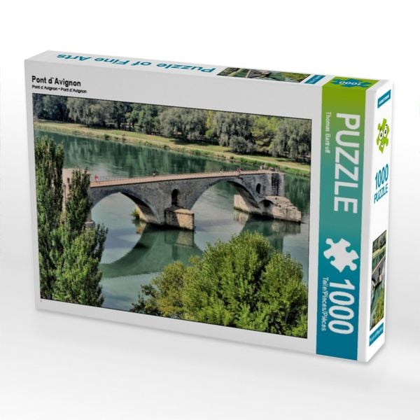 CALVENDO Puzzle Pont d`Avignon | 1000 Teile Lege-Größe 64x48cm Foto-Puzzle für glückliche Stunden