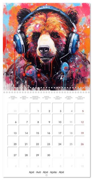 Produktbild: Animal Beats (Wall Calendar 2026 12 &times; 12 Inch) CALVENDO 12 Month Wall Calendar