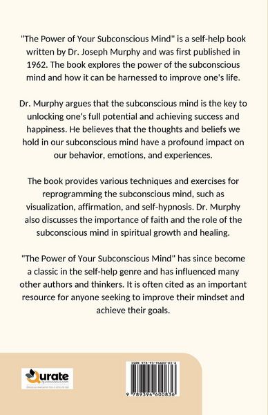 Produktbild: The Power of Your Subconscious Mind