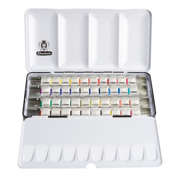 Produktbild: Schmincke AKADEMIE Aquarell Metallkasten, 40 x 1/2 N&auml;pfchen
