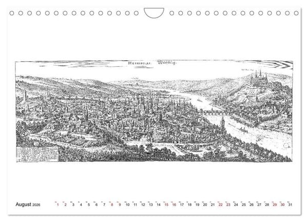 Produktbild: W&uuml;rzburg in alten Bildern (Wandkalender 2026 DIN A4 quer), CALVENDO Monatskalender