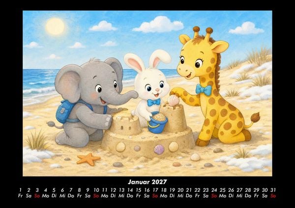 Produktbild: Sandburgen am Strand 2027 Fotokalender DIN A3