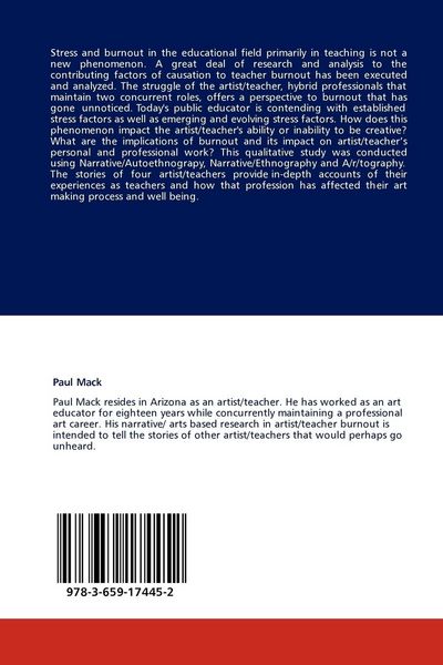 Produktbild: Inside Artist/Teacher Burnout