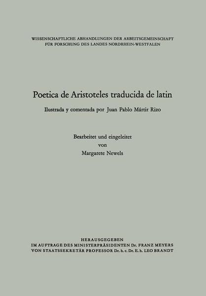 Produktbild: Poetica de Aristoteles traducida de latin