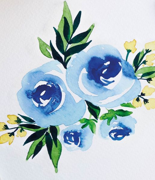 Produktbild: Blumen Aquarell Set