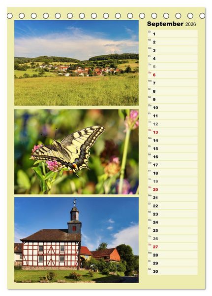 Produktbild: Hessisch Lichtenau (Tischkalender 2026 DIN A5 hoch), CALVENDO Monatskalender