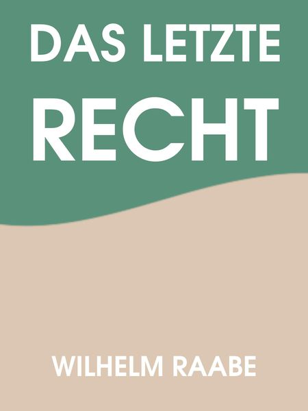 Produktbild: Das letzte Recht