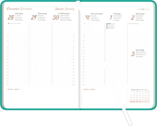 Produktbild: Lady Journal Grande Deluxe T&uuml;rkis 2027