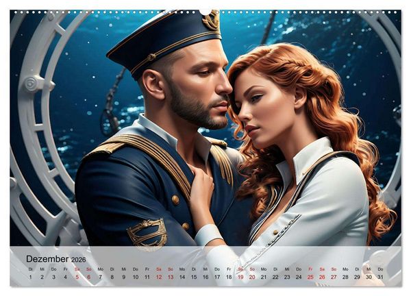 Produktbild: Maritime Leidenschaft - Sonne, Meer und hei&szlig;e Flirts (Wandkalender 2026 DIN A2 quer), CALVENDO Monatskalender